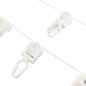 S Wave Curtain Runner - White Plastic Track Accessories