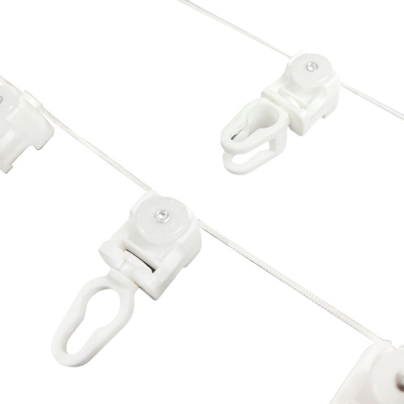 S Wave Curtain Runner - White Plastic Track Accessories