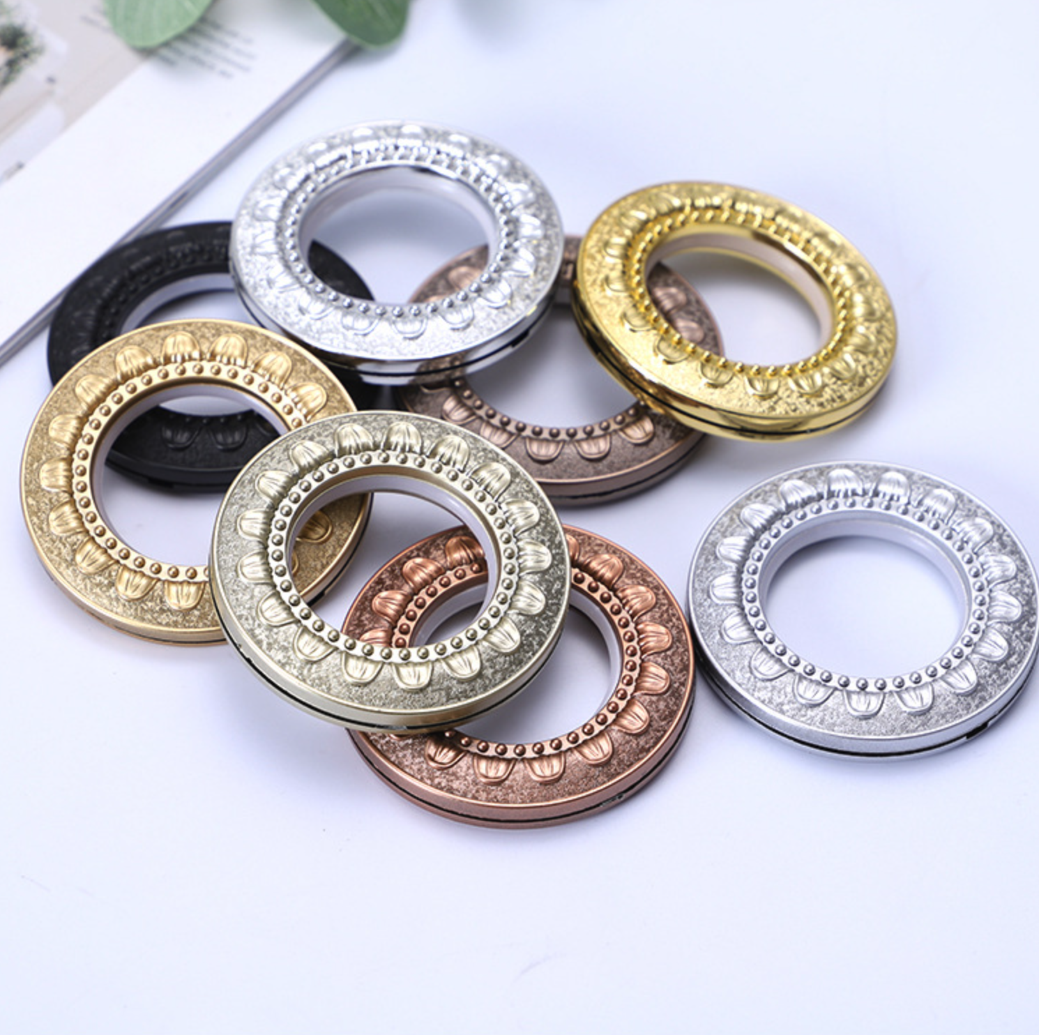 Curtain Ring Plastic Curtain Eyelet Rings for Window Decoration