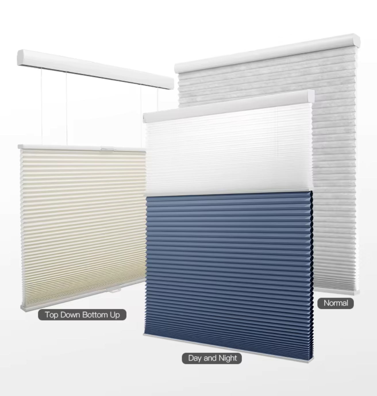 Professional Cordless Motorized Honeycomb Cellular Shades - Image 6