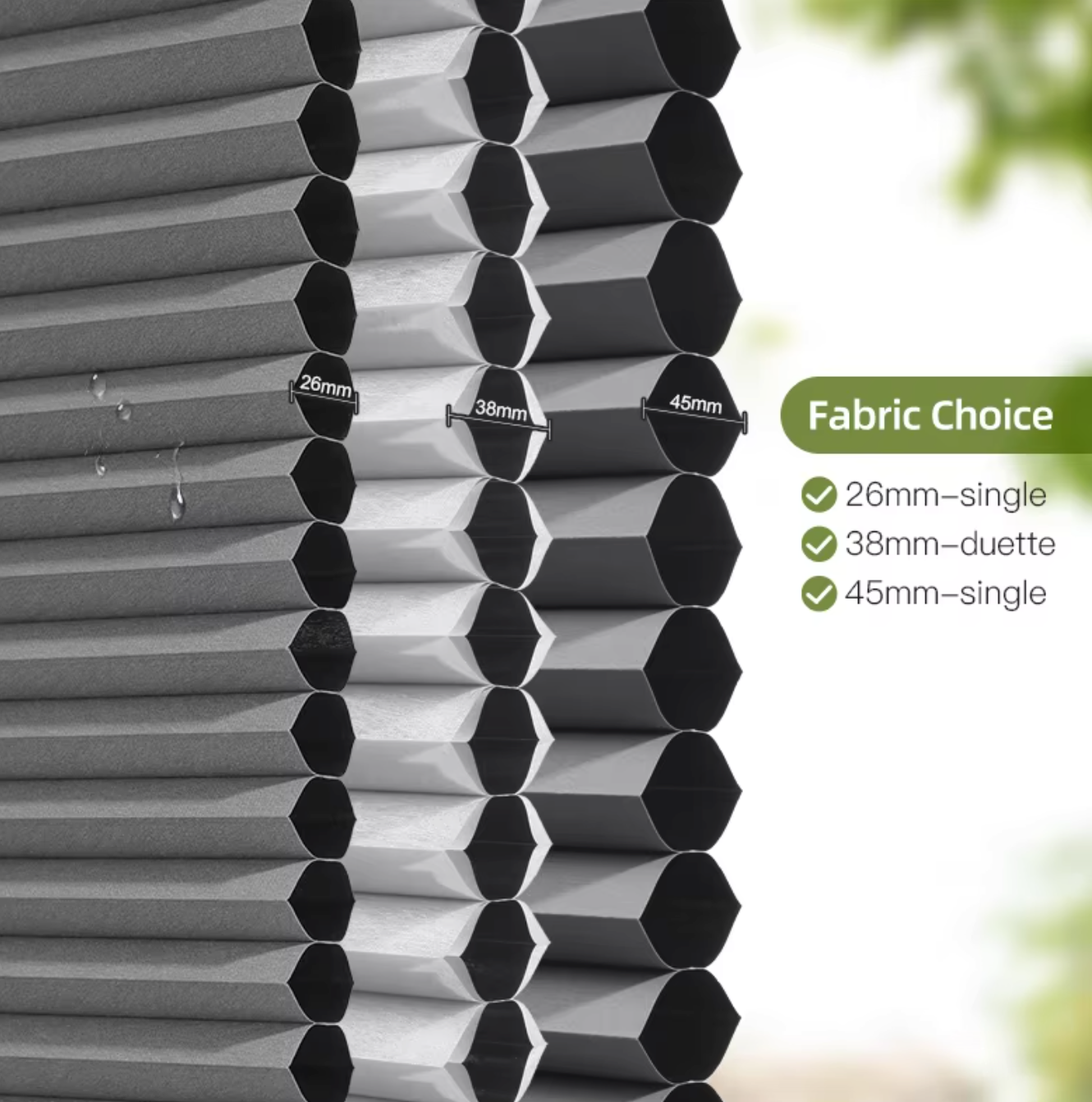 Professional Cordless Motorized Honeycomb Cellular Shades - Image 3