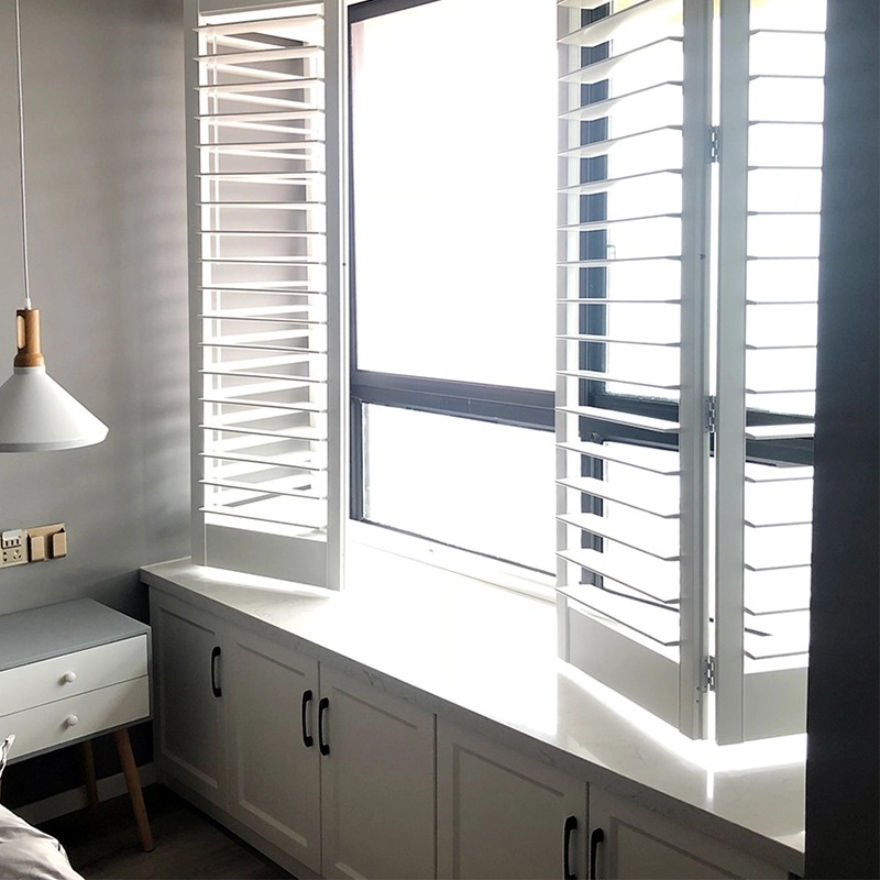 Wholesale Custom Interior PVC Window Shutters Blinds - صورة Wholesale Custom Interior PVC Window Shutters Blinds - صورة 4