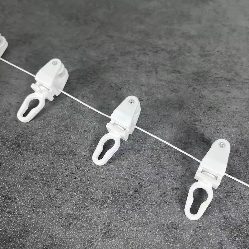 S Wave Curtain Runner - White Plastic Track Accessories - Image 5