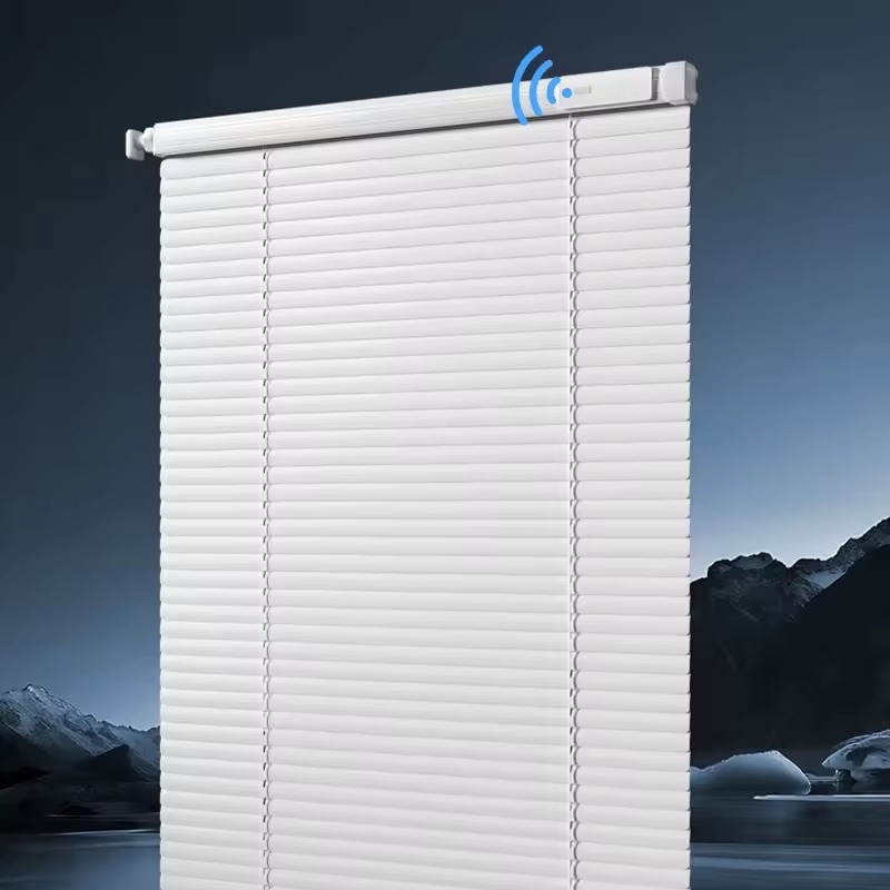 Aluminum Venetian Blinds No Drill Cordless Motorized - Image 3