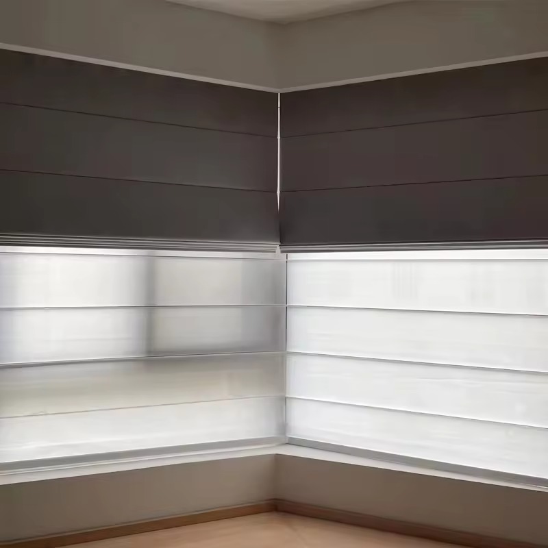 Electric Roman Roller Blind Motorized Double Roman Blinds - Image 3