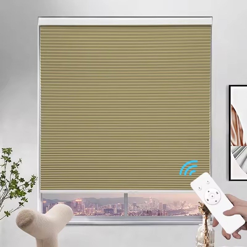 Professional Cordless Motorized Honeycomb Cellular Shades - Image 5