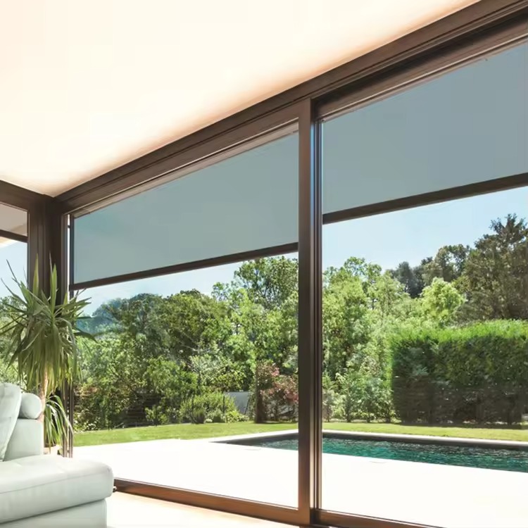 Outdoor Roller Shade Blind Outdoor Windproof Zip Track Outdoor Blinds - Image 4