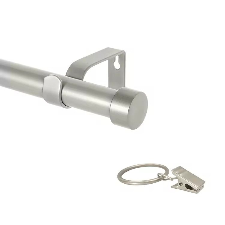 Professional 25mm Metal Curtain Rod Set with Rings - Image 4