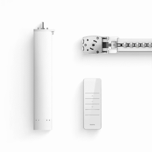 Google Voice Smart Double Aluminium Automatic Curtain Rail