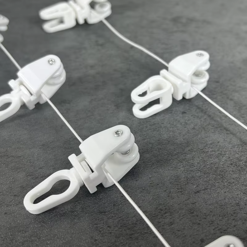 S Wave Curtain Runner - White Plastic Track Accessories - Image 6