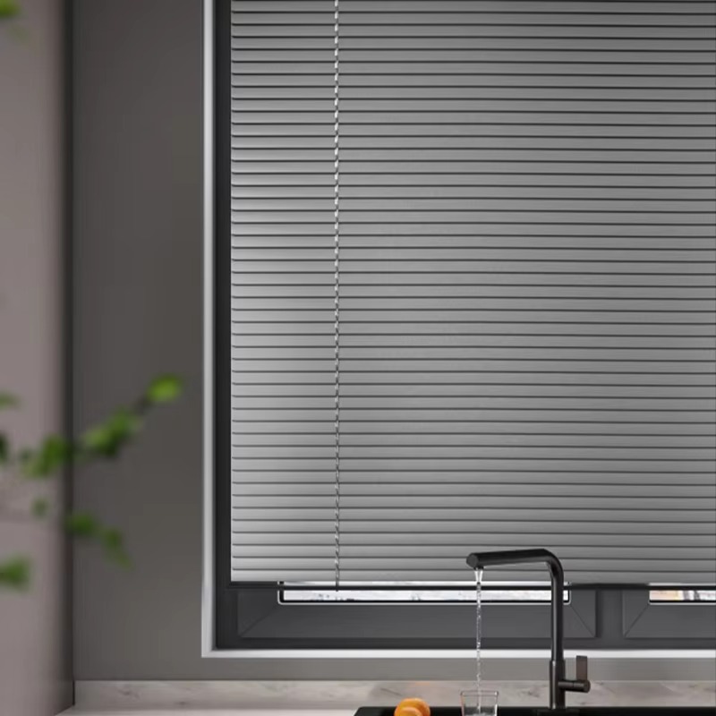Aluminum Venetian Blinds No Drill Cordless Motorized - Image 5