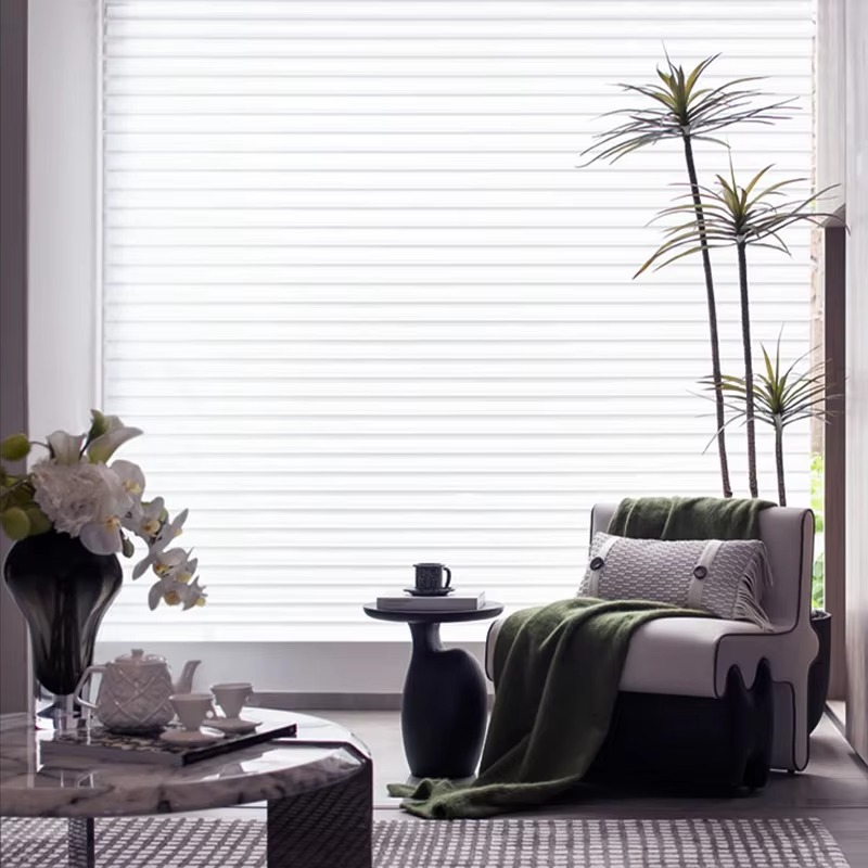 Aluminum Venetian Blinds No Drill Cordless Motorized - Image 4