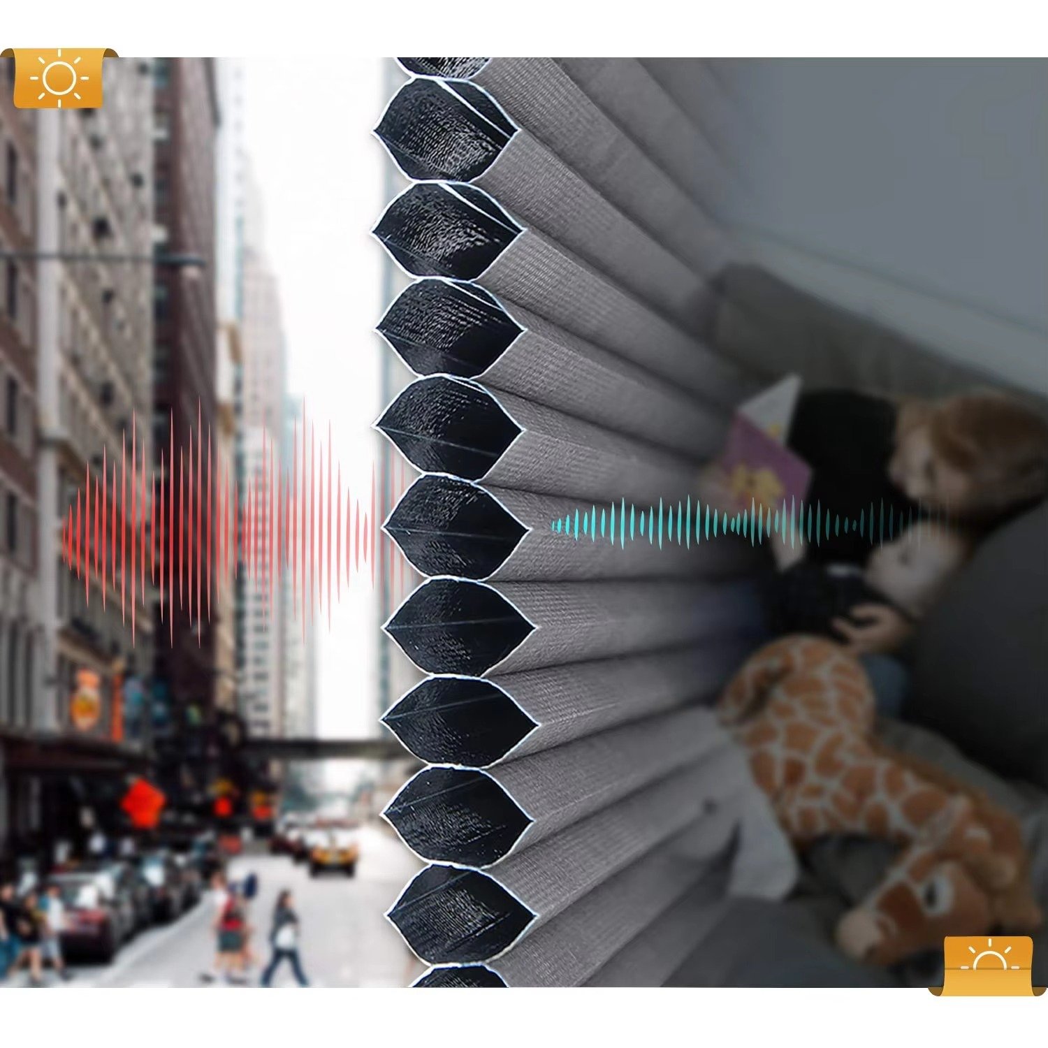 Cellular Blind Window Honeycomb Blinds for the Living Room - Image 5