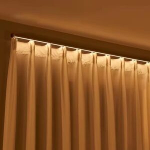 RC Aluminum Curtain Rail Track with LED Light