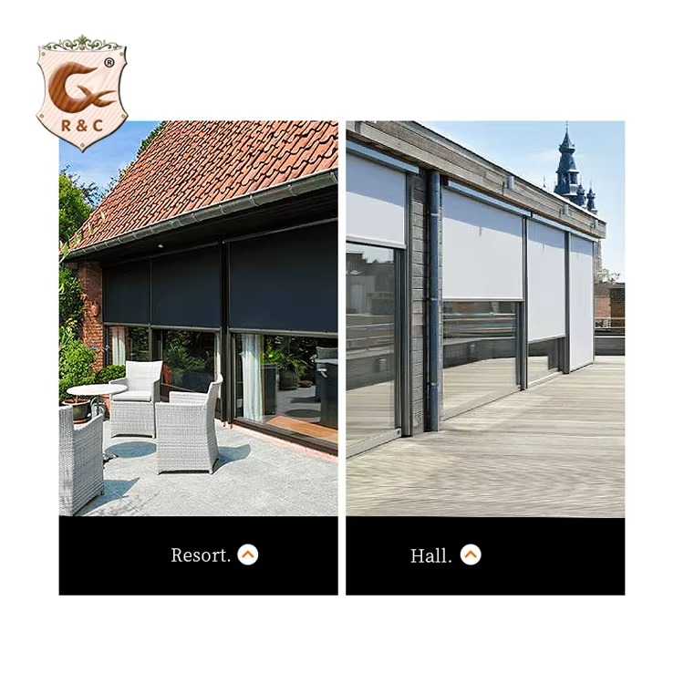 High Quality Motorized Outdoor Roller Blind Waterproof Electric - Image 9