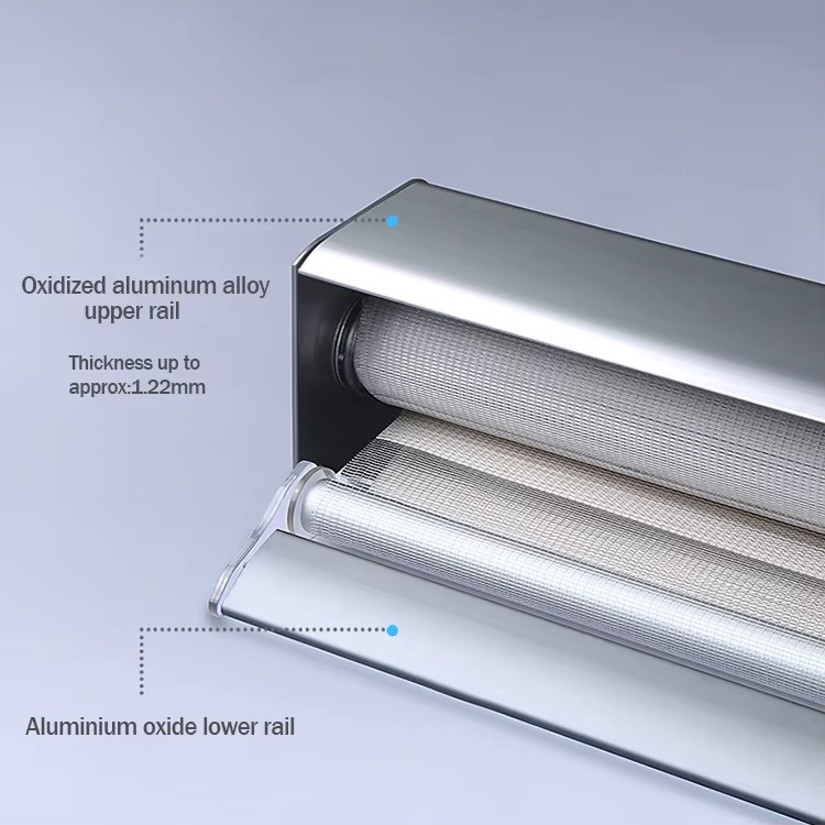 Manufacturer Motorized Zebra Blinds Thickened Imitation Linen Fabric - Image 2