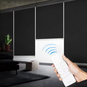 Smart Home Motorized Roller Blinds Window Blackout