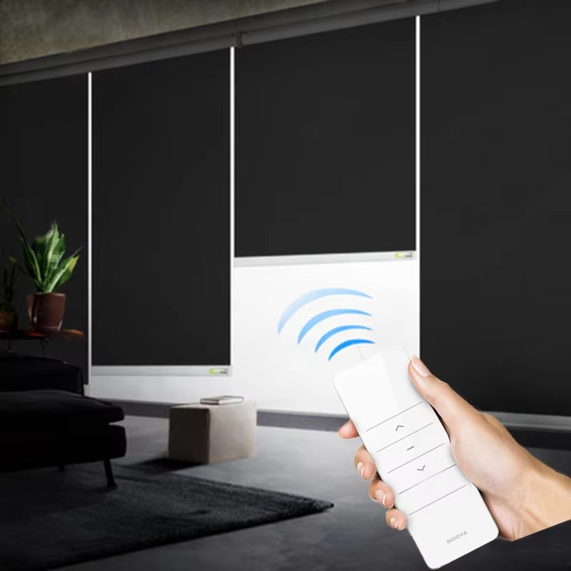Smart Home Motorized Roller Blinds Window Blackout