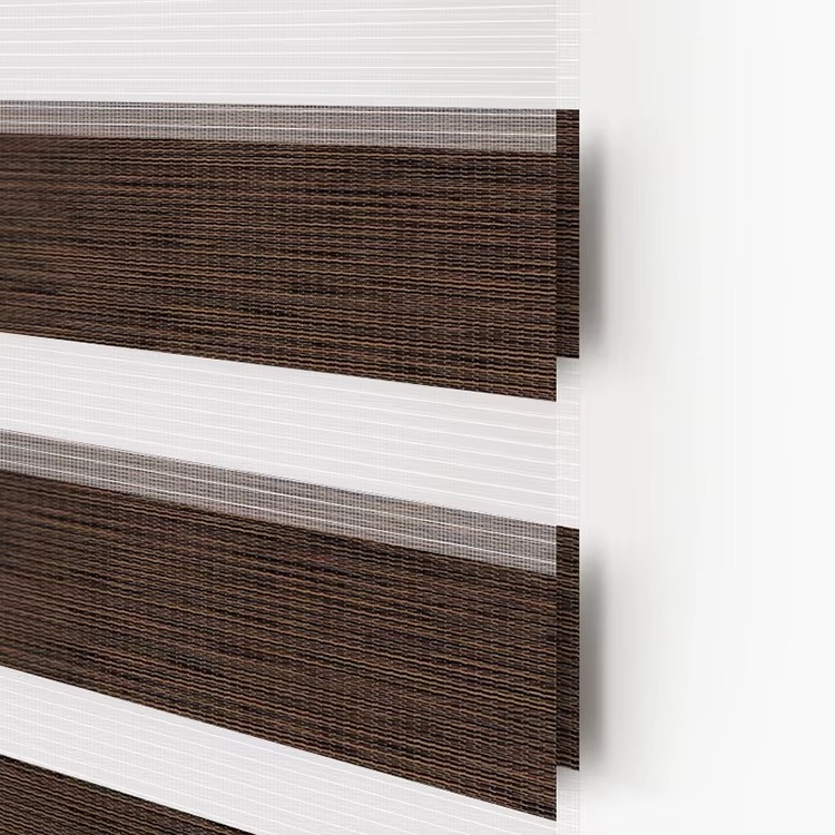 Manufacturer Motorized Zebra Blinds Thickened Imitation Linen Fabric - Image 11
