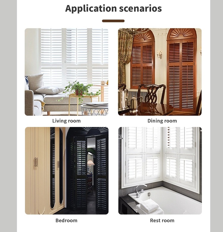 Wholesale Custom Interior PVC Window Shutters Blinds - صورة Wholesale Custom Interior PVC Window Shutters Blinds - صورة 6