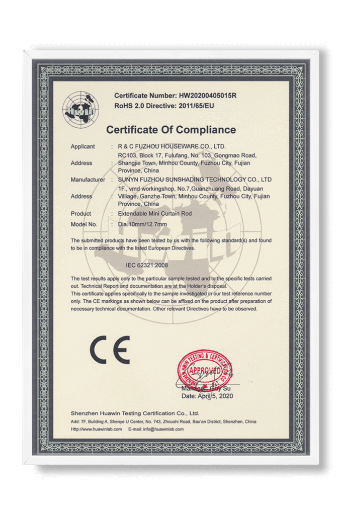 rc-curtain-rod-ce-certification