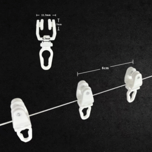 Heavy duty curtain runner specifications with 6cm installation spacing